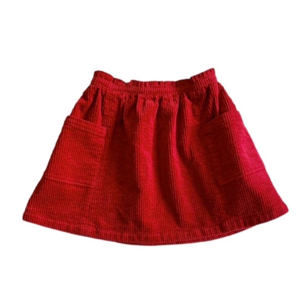 NEW! Next red corduroy skirt w/ pockets 4-5 years Holiday Party Photos